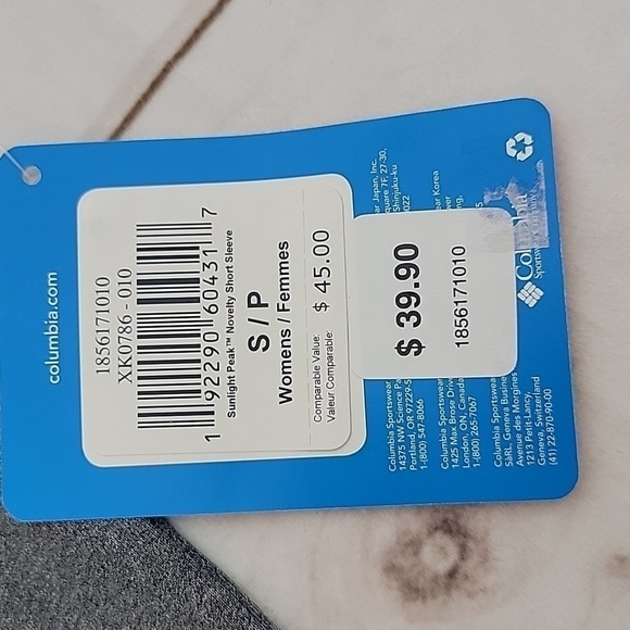 COLUMBIA Omni Shade Sun Protection Lacer Cut Out Gray size Small Shirt - Picture 2 of 4